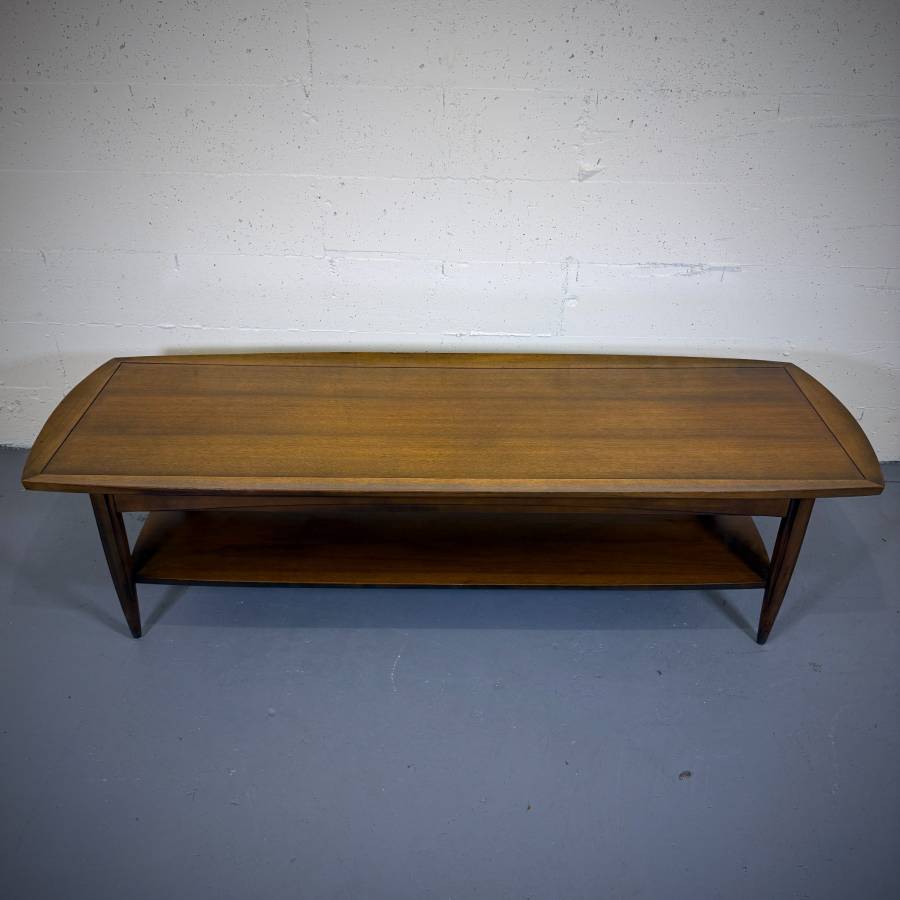 Mid century modern walnut coffee table — photograph 2 of 5