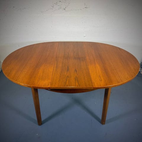 Mid century modern 1960s teak dining table from the UK