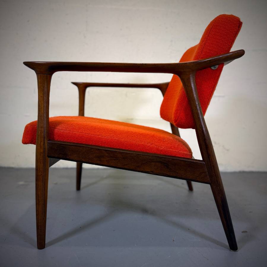 'Tono' teak lounge chair and ottoman by Torbjorn Afdal — photograph 3 of 9