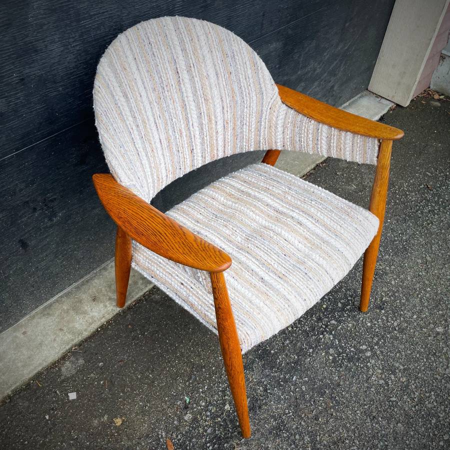 Danish mid century modern teak easy chair — photograph 6 of 7