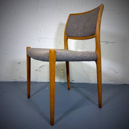 Rare set of 8 J.L. Moller danish modern dining chairs