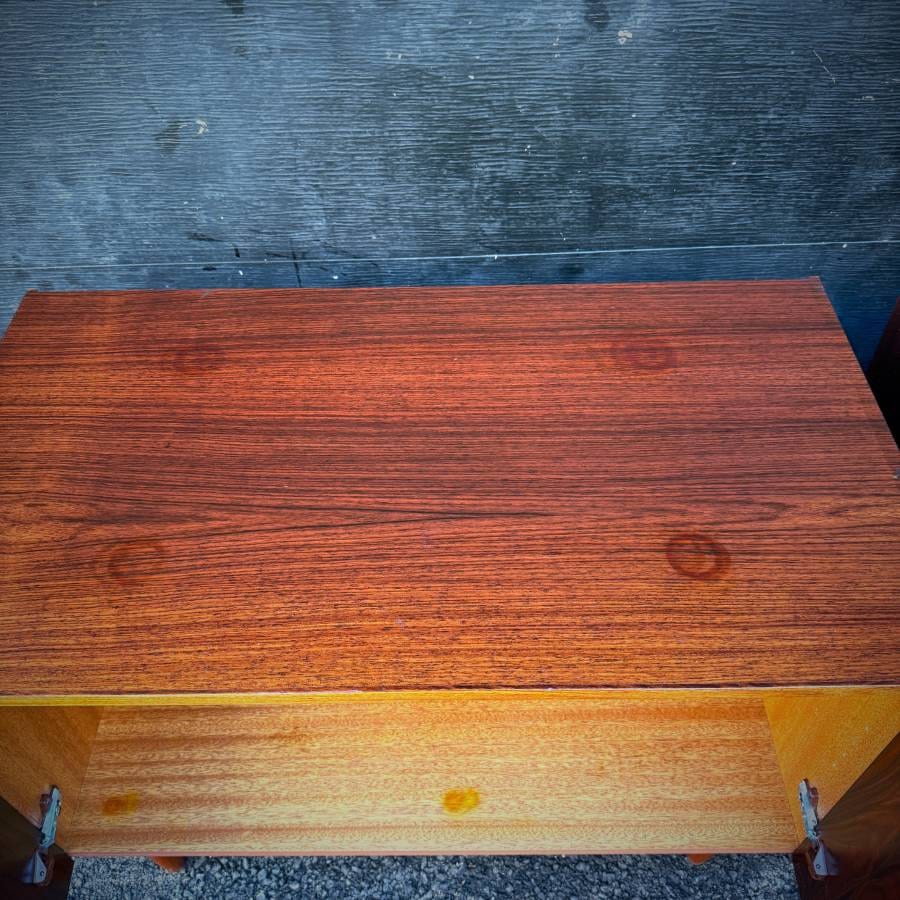 Pair of danish mid century modern rosewood compact credenzas — photograph 6 of 7