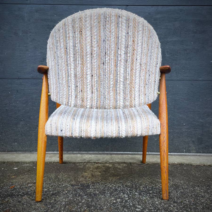 Danish mid century modern teak easy chair — photograph 7 of 7