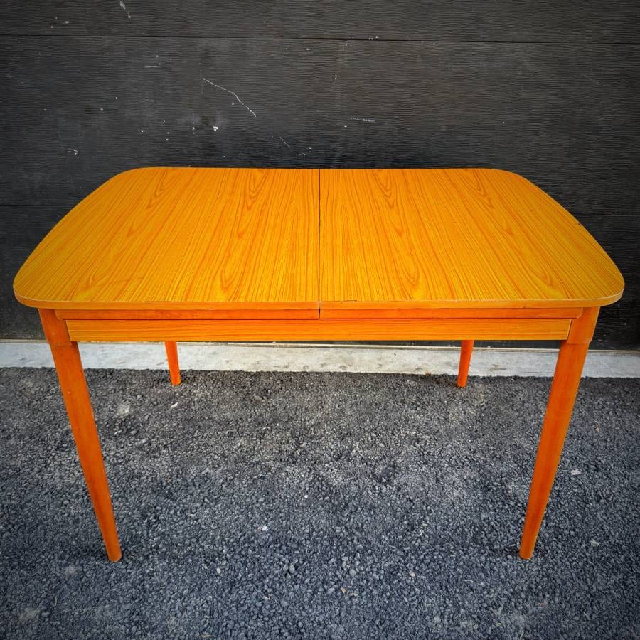 Mid century modern teak style dining table — photograph 2 of 8