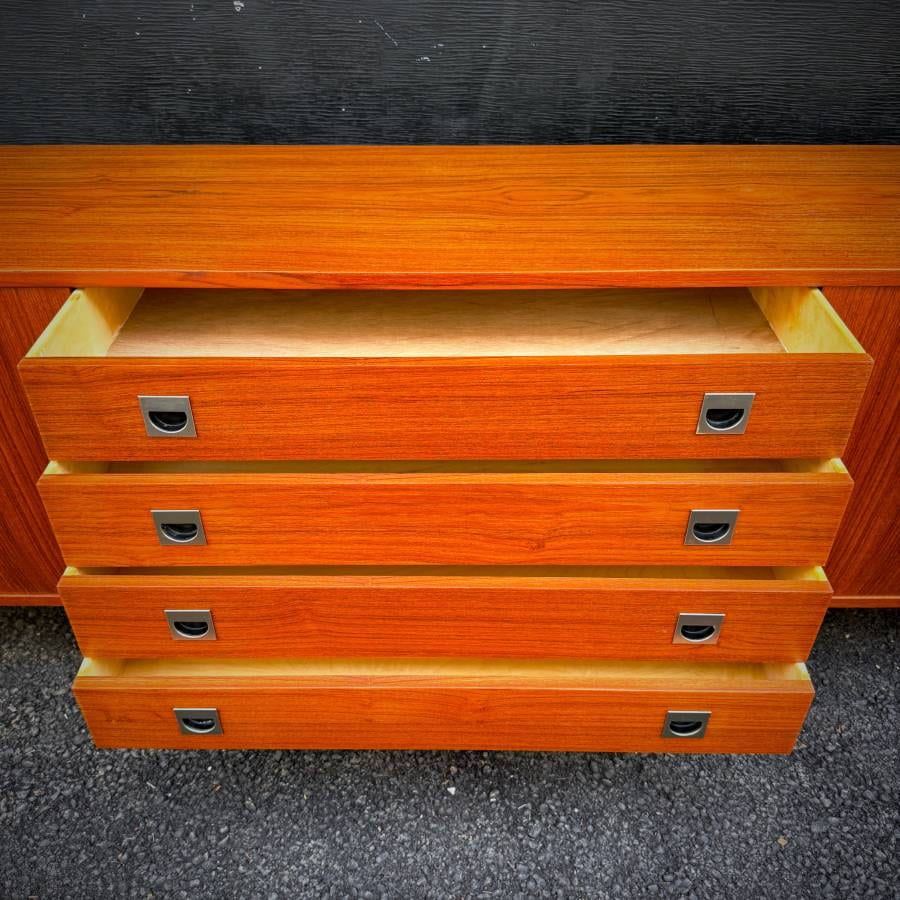 Beautiful danish modern teak extra long credenza — photograph 7 of 8