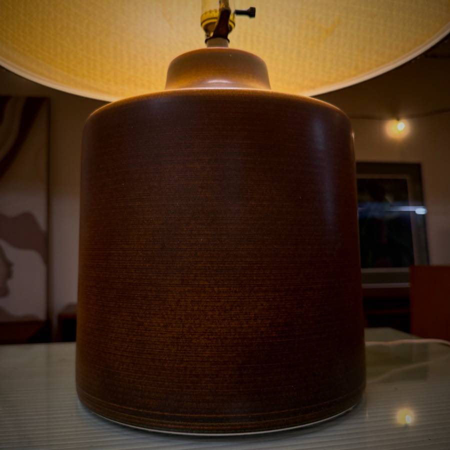 Beautiful large sized Lotte Bostlund mid century lamp — photograph 4 of 4