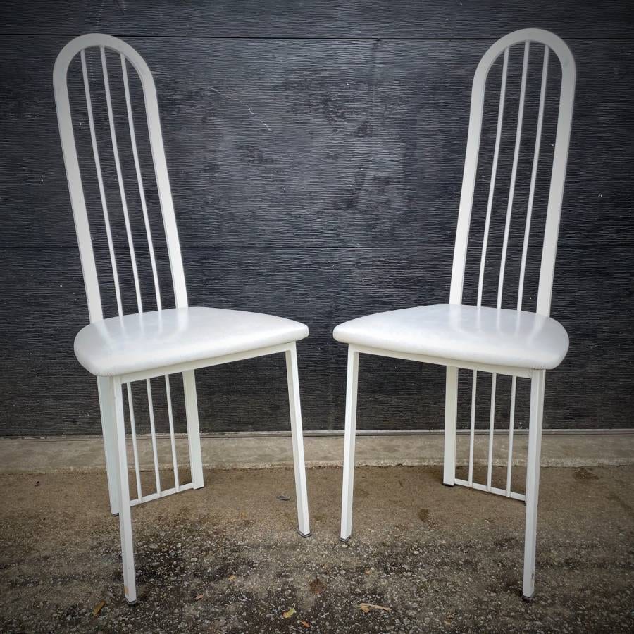 Set of 4 Vintage Post Modern dining chairs — photograph 7 of 7