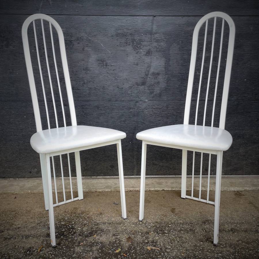 Set of 4 Vintage Post Modern dining chairs — photograph 7 of 7