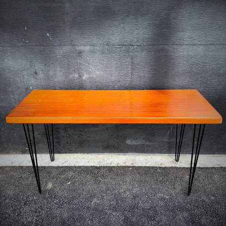 Mid century modern minimal atomic desk