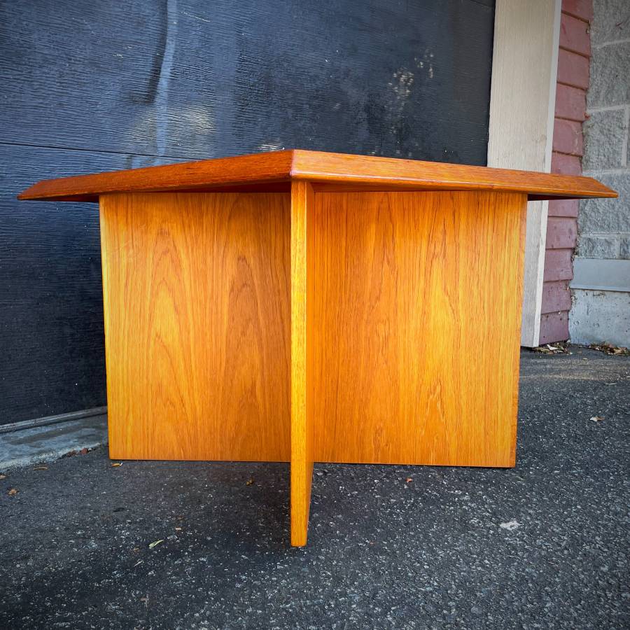 Mid century Scandinavian teak coffee table — photograph 3 of 6