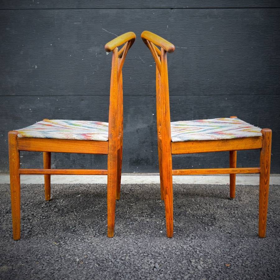 Set of 6 mid century modern dining chairs — photograph 6 of 8