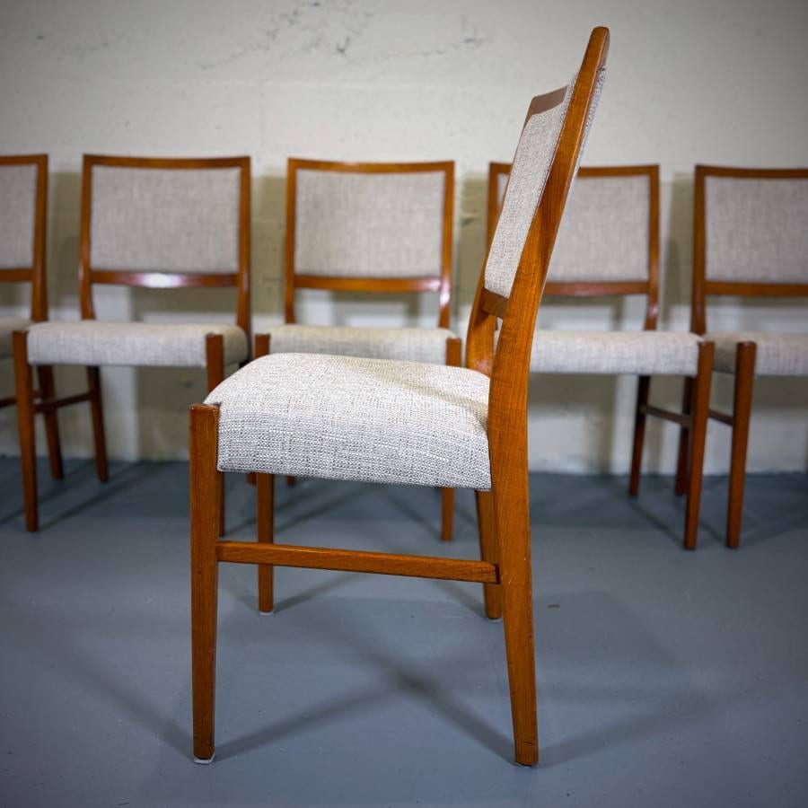 Set of 6 Scandinavian teak dining chairs by Svegards Markaryd — photograph 6 of 9