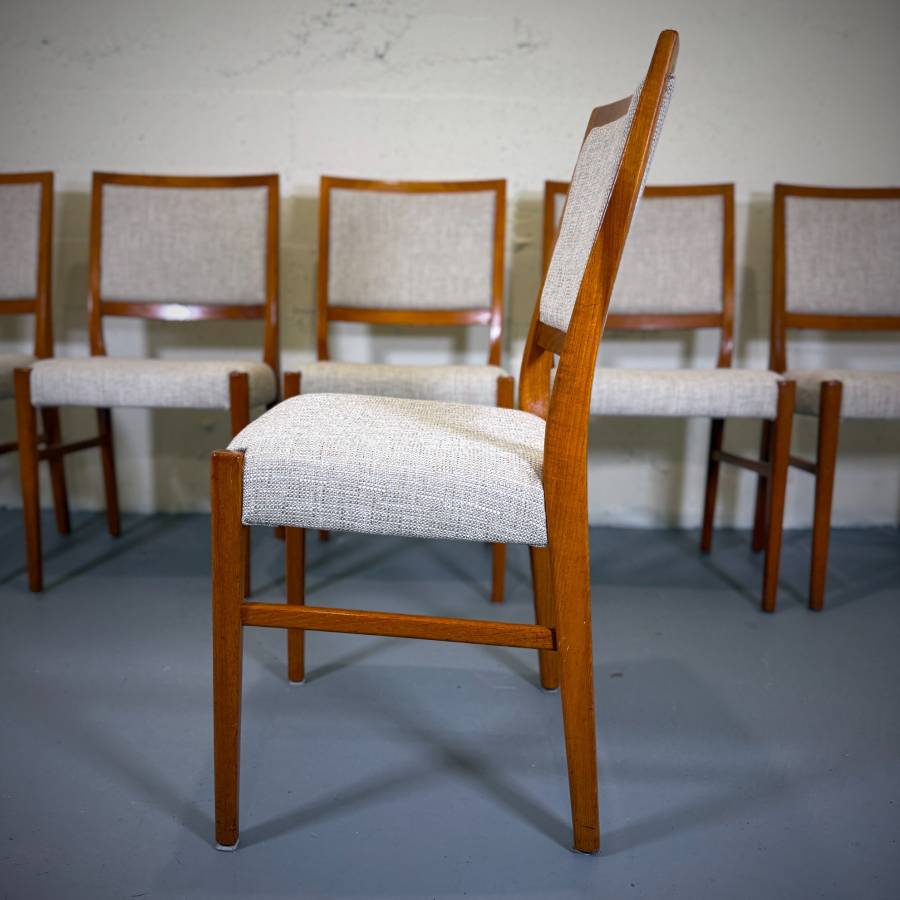 Set of 6 Scandinavian teak dining chairs by Svegards Markaryd — photograph 6 of 9