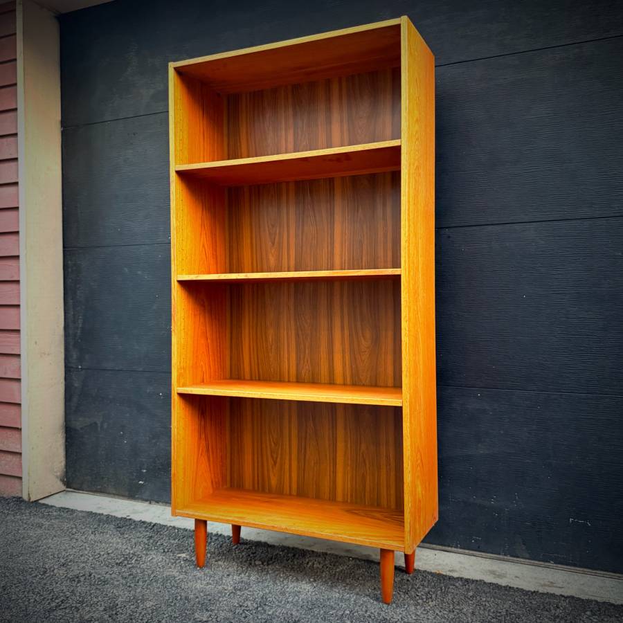 Danish mid century modern teak shelf — photograph 2 of 5