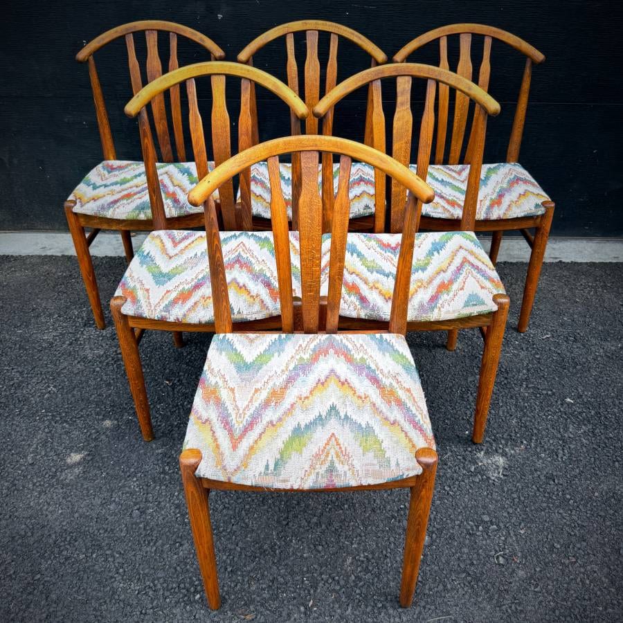 Set of 6 mid century modern dining chairs — photograph 2 of 8