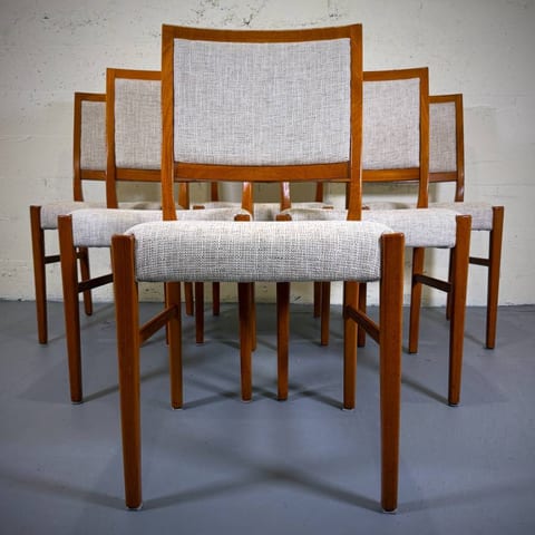 Set of 6 Scandinavian teak dining chairs by Svegards Markaryd
