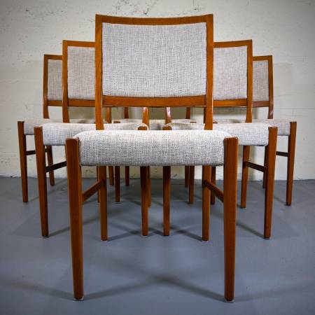 Set of 6 Scandinavian teak dining chairs by Svegards Markaryd
