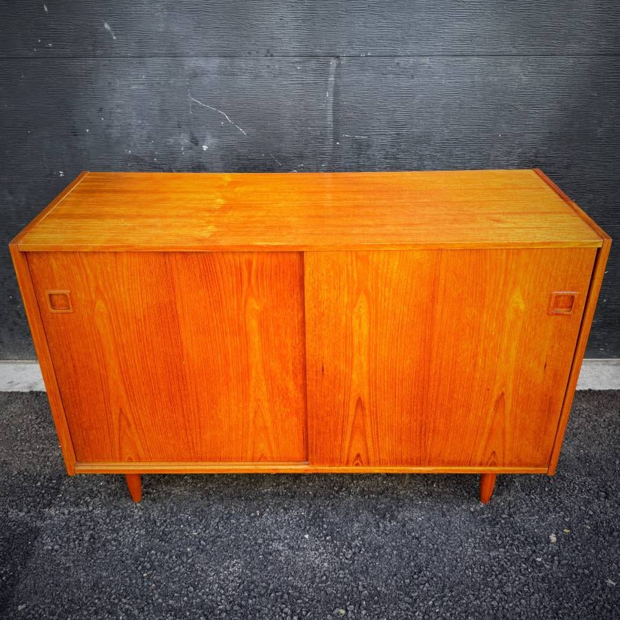 Mid century danish modern teak credenza — photograph 2 of 7