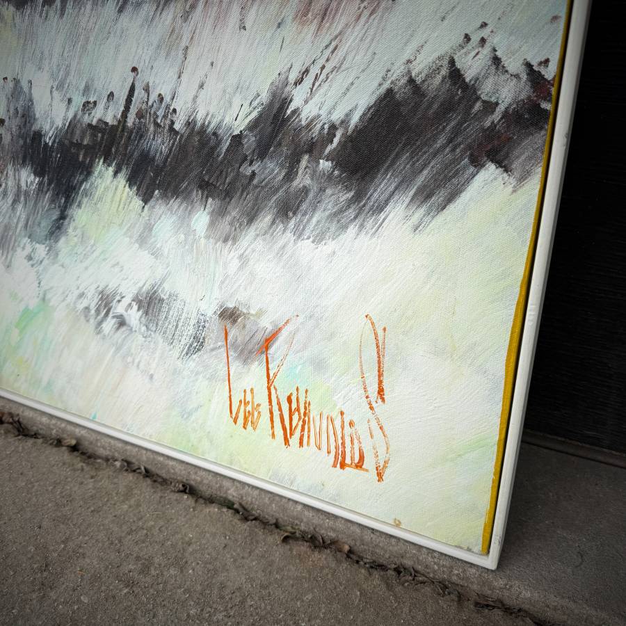 Rare Super large mid century modern original painting — photograph 3 of 5