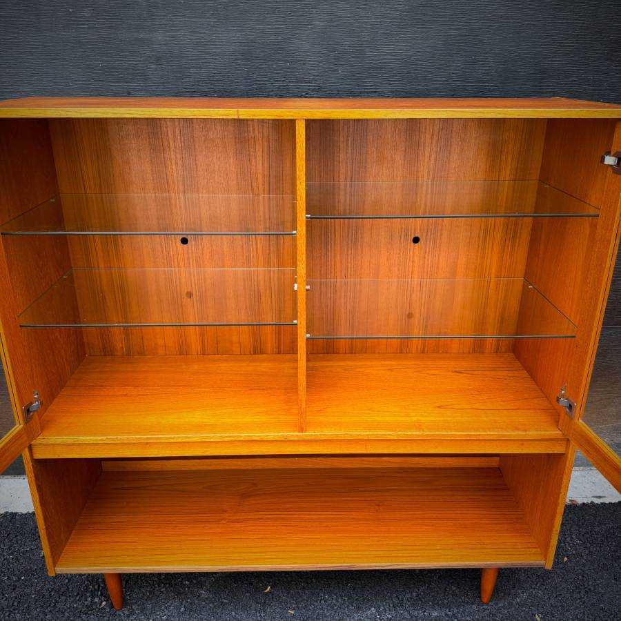 Domino mobler danish modern teak and glass shelving unit — photograph 6 of 6