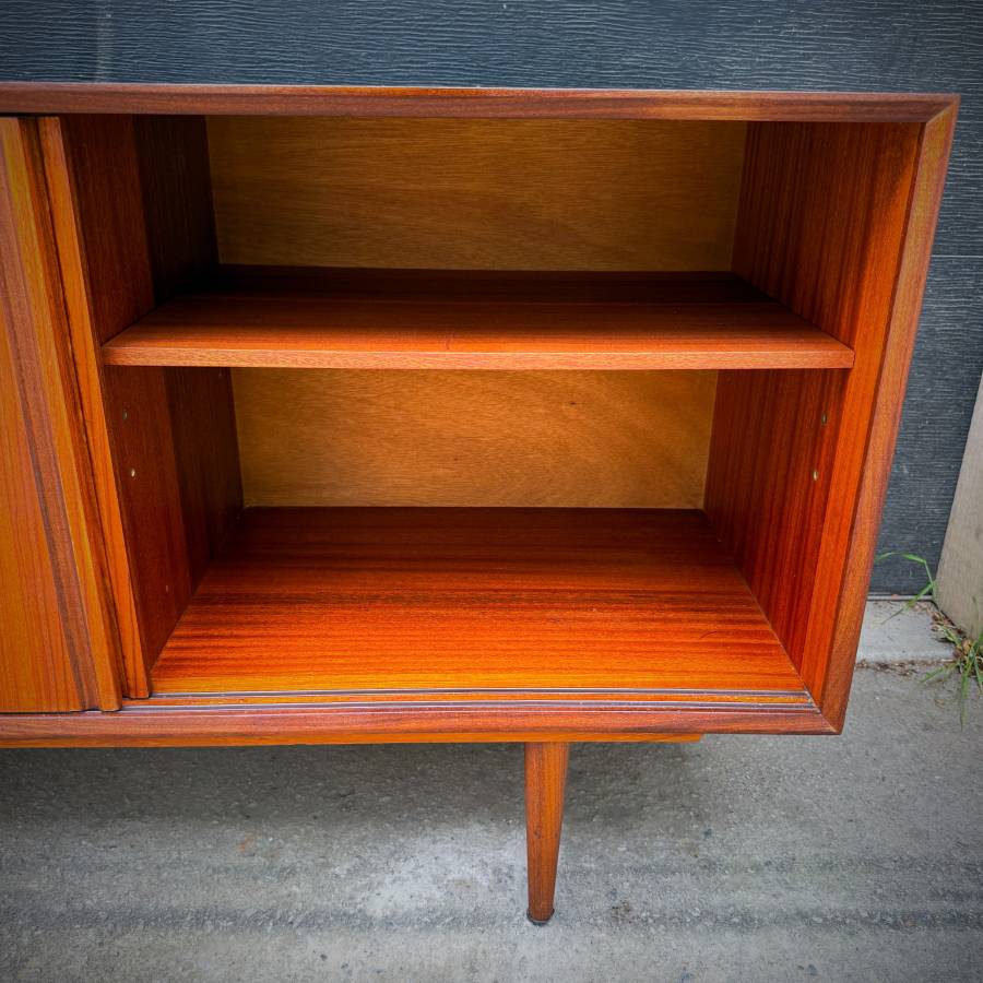 Stunning mid century modern teak credenza by RS and Associates — photograph 8 of 9