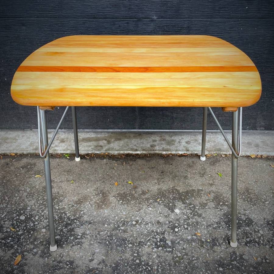 Unique atomic mcm vintage side table — photograph 2 of 5