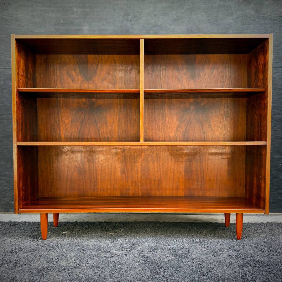Poul Hundevad danish modern rosewood shelving unit — photograph 2 of 6