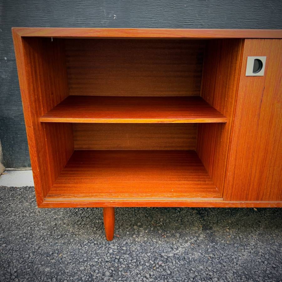 Beautiful danish modern teak extra long credenza — photograph 6 of 8