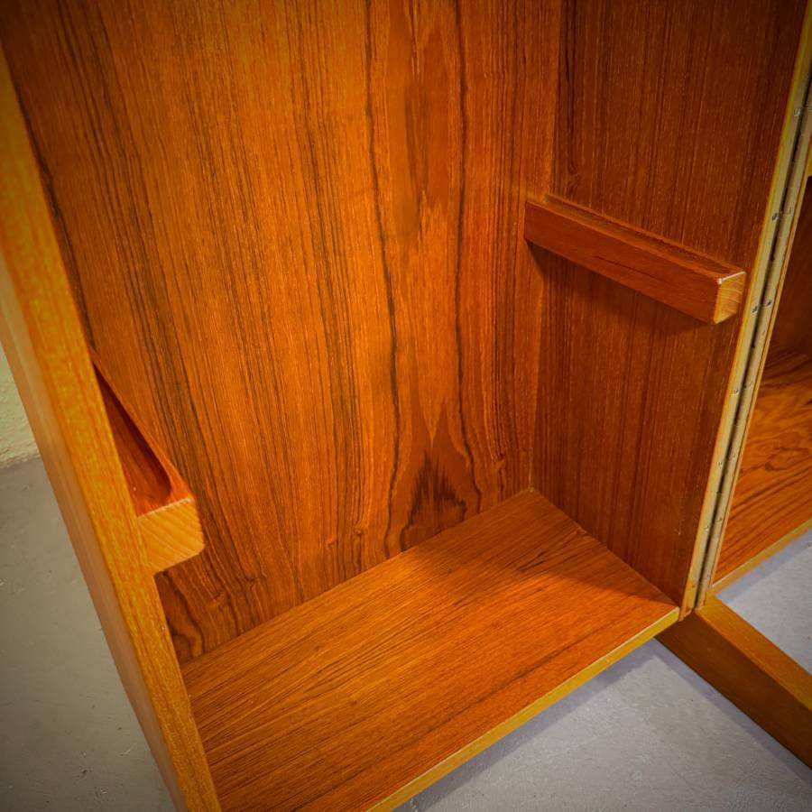 Rare 'Magic Box' fold out danish teak desk by Nils Erik Glasdam — photograph 8 of 13