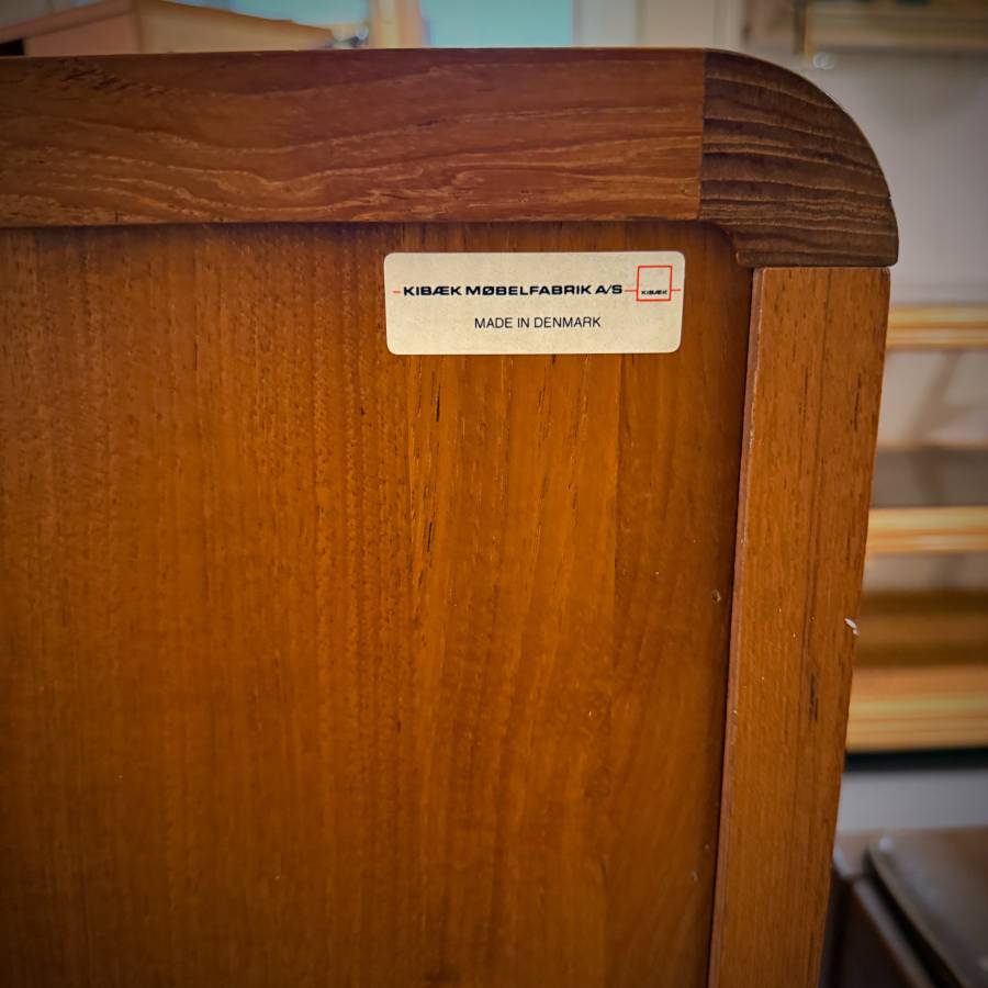 Stunning danish modern teak tambour door credenza — photograph 9 of 9