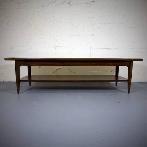 Mid century modern walnut coffee table