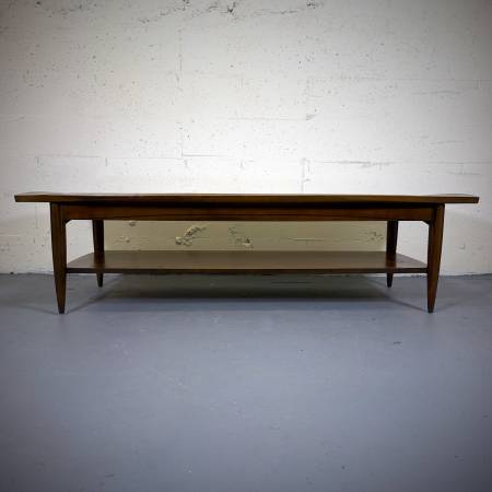 Mid century modern walnut coffee table