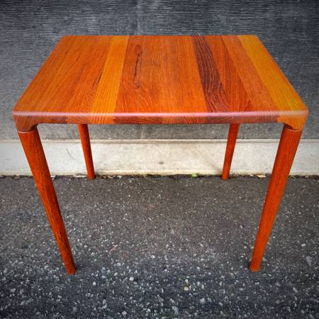Solid teak danish modern vintage side table
