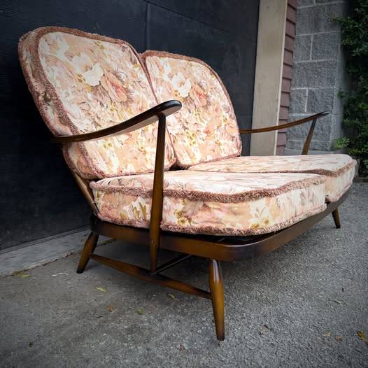 Mid century modern love seat sofa by Ercol — photograph 2 of 9