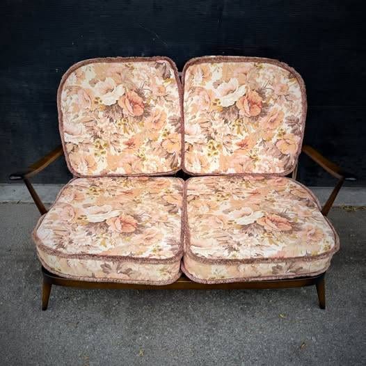 Mid century modern love seat sofa by Ercol — photograph 3 of 9