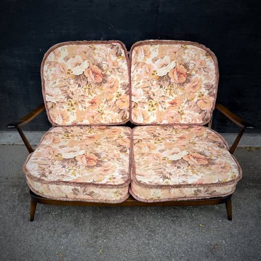 Mid century modern love seat sofa by Ercol — photograph 3 of 9