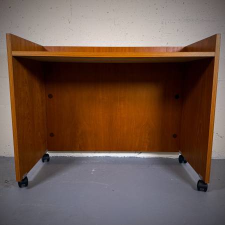 Post modern danish teak minimalist desk