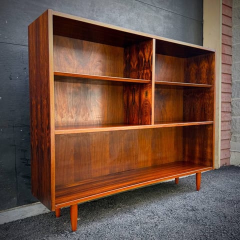 Poul Hundevad danish modern rosewood shelving unit