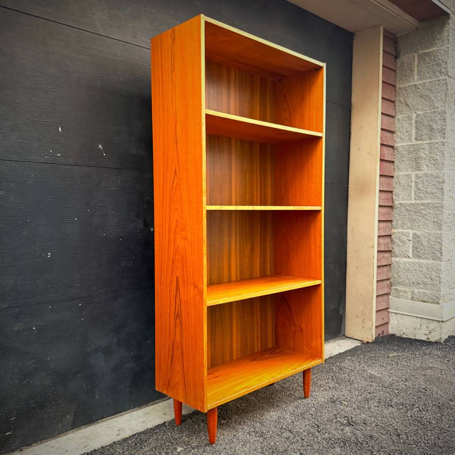 Danish mid century modern teak shelf — photograph 4 of 5