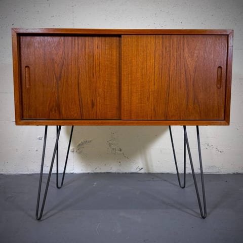 Beautiful mid century modern teak atomic credenza