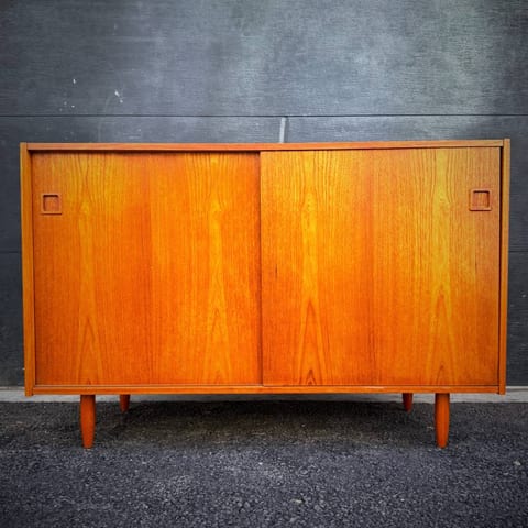Mid century danish modern teak credenza