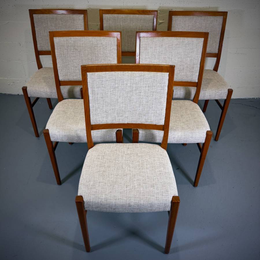 Set of 6 Scandinavian teak dining chairs by Svegards Markaryd — photograph 2 of 9