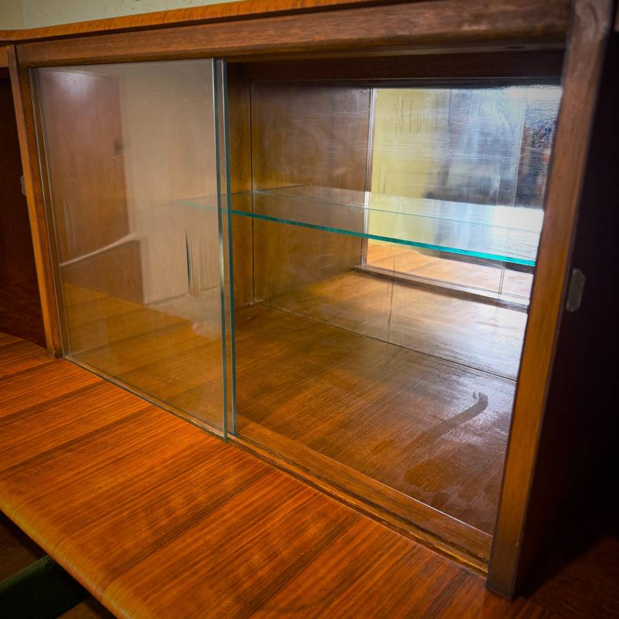 Beautiful refinished mid century modern buffet hutch by Beautility — photograph 6 of 8
