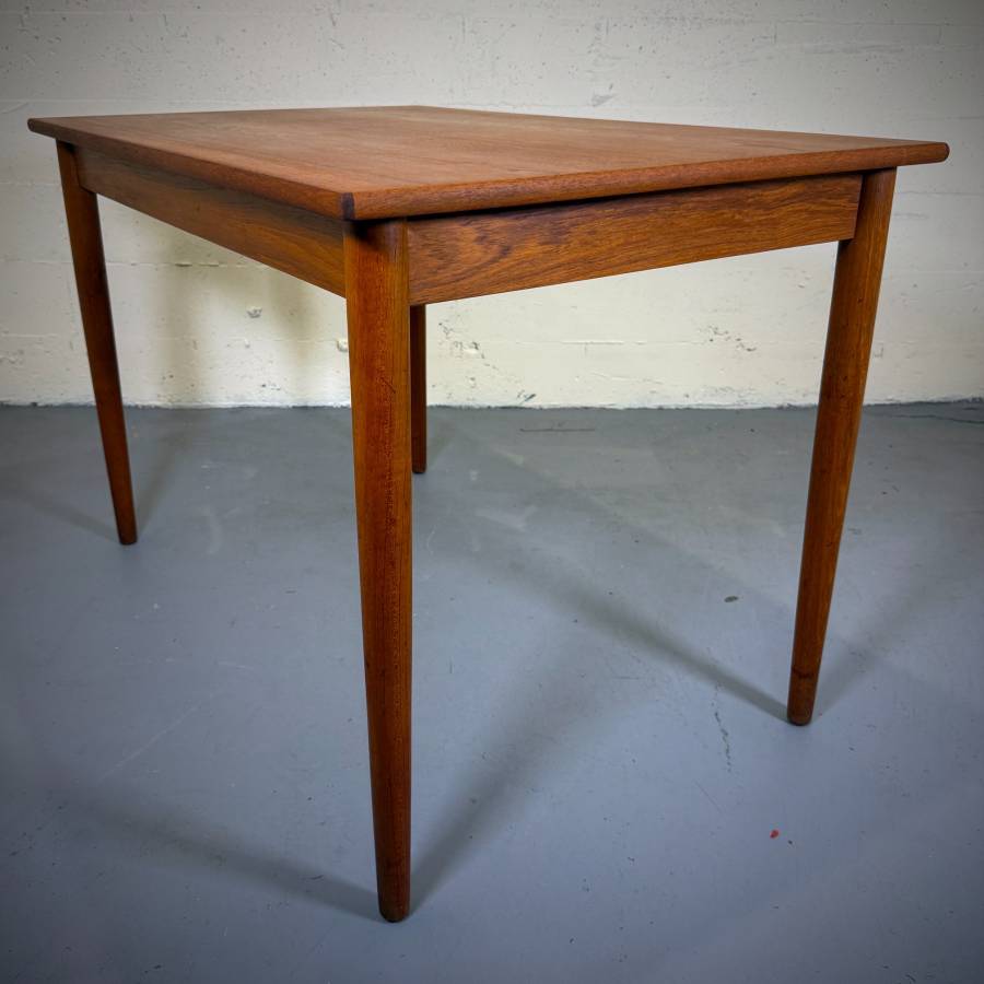 Compact danish modern teak dining table — photograph 6 of 6
