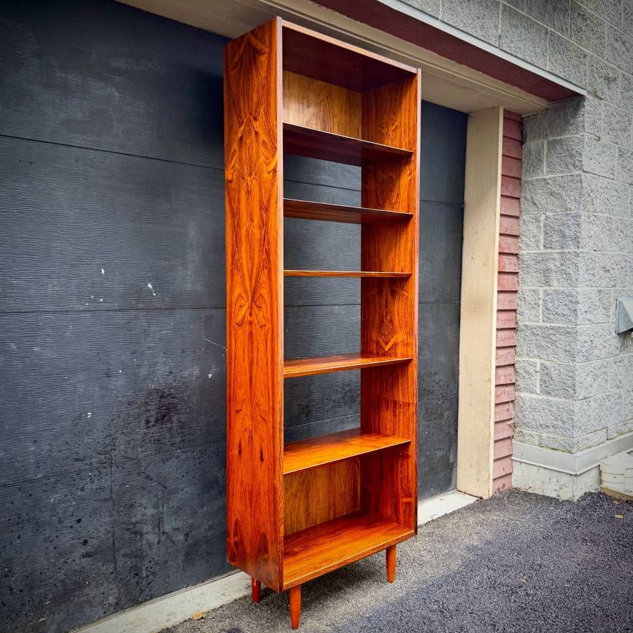 Poul Hundevad danish modern rosewood extra tall shelving unit — photograph 3 of 5