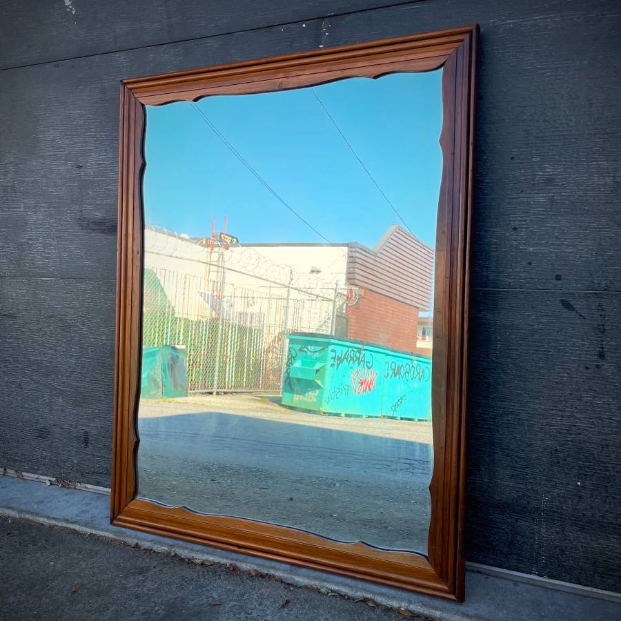 Selection of mid century vintage mirrors — photograph 5 of 6