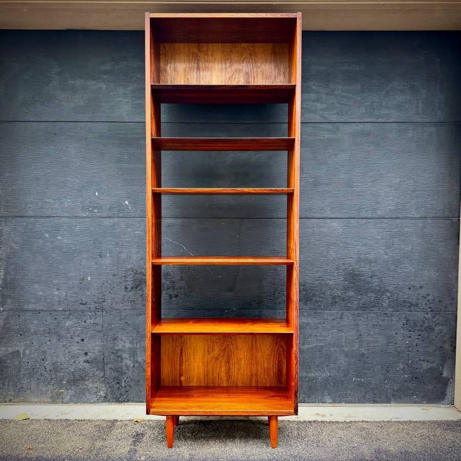 Poul Hundevad danish modern rosewood extra tall shelving unit — photograph 2 of 5