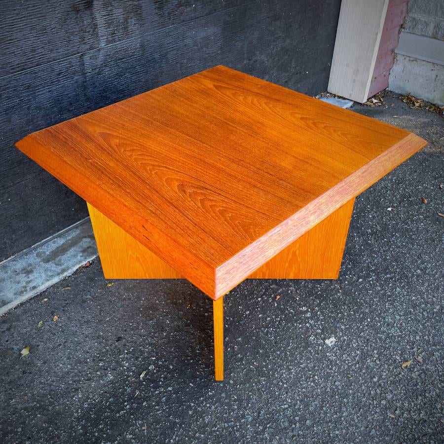 Mid century Scandinavian teak coffee table — photograph 4 of 6