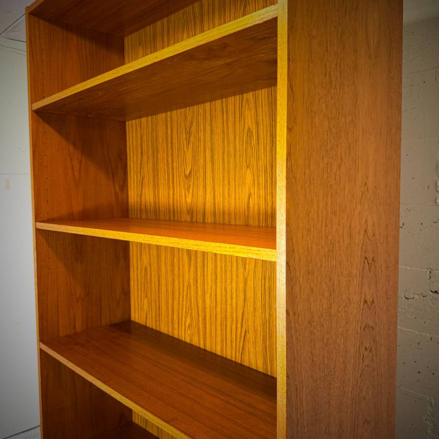 Extra tall mid century modern teak shelf — photograph 6 of 6
