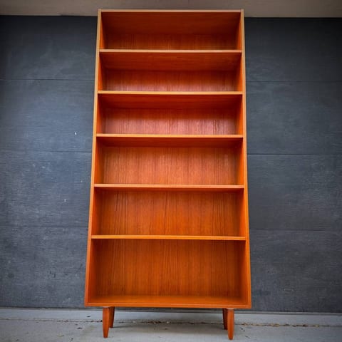 Stunning high quality danish modern teak shelf
